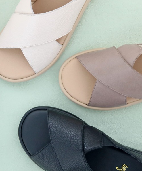 あしながおじさん（アシナガオジサン）の「オープントゥシューズ　1310233（サンダル・レディース・ブラック/アイボリー/ライトグレー・22.5cm/23.0cm/23.5cm/24.0cm/24.5cm）」の9枚目の写真