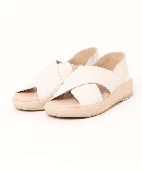 あしながおじさん（アシナガオジサン）の「オープントゥシューズ　1310233（サンダル・レディース・ブラック/アイボリー/ライトグレー・22.5cm/23.0cm/23.5cm/24.0cm/24.5cm）」の6枚目の写真