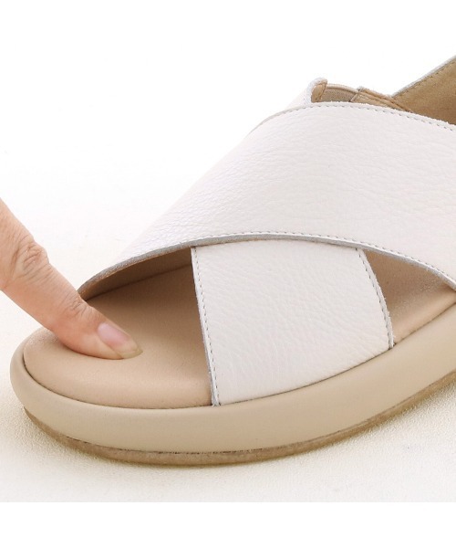 あしながおじさん（アシナガオジサン）の「オープントゥシューズ　1310233（サンダル・レディース・ブラック/アイボリー/ライトグレー・22.5cm/23.0cm/23.5cm/24.0cm/24.5cm）」の14枚目の写真