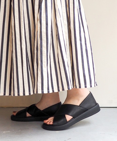 あしながおじさん（アシナガオジサン）の「オープントゥシューズ　1310233（サンダル・レディース・ブラック/アイボリー/ライトグレー・22.5cm/23.0cm/23.5cm/24.0cm/24.5cm）」の16枚目の写真