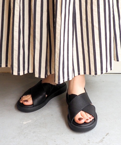 あしながおじさん（アシナガオジサン）の「オープントゥシューズ　1310233（サンダル・レディース・ブラック/アイボリー/ライトグレー・22.5cm/23.0cm/23.5cm/24.0cm/24.5cm）」の17枚目の写真