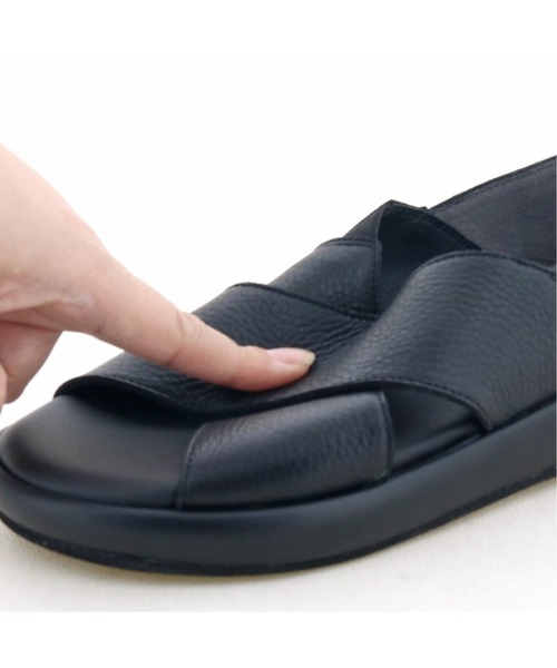 あしながおじさん（アシナガオジサン）の「オープントゥシューズ　1310233（サンダル・レディース・ブラック/アイボリー/ライトグレー・22.5cm/23.0cm/23.5cm/24.0cm/24.5cm）」の21枚目の写真