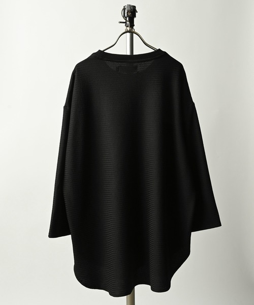 many men many mind（メニーメンメニーマインド）の「many men many mind /膨れJQDルーズシルエット ハンパ袖クルー（Tシャツ/カットソー・メンズ・ブラック/ホワイト/グリーン/ベージュ・MEDIUM/LARGE/X-LARGE）」の10枚目の写真