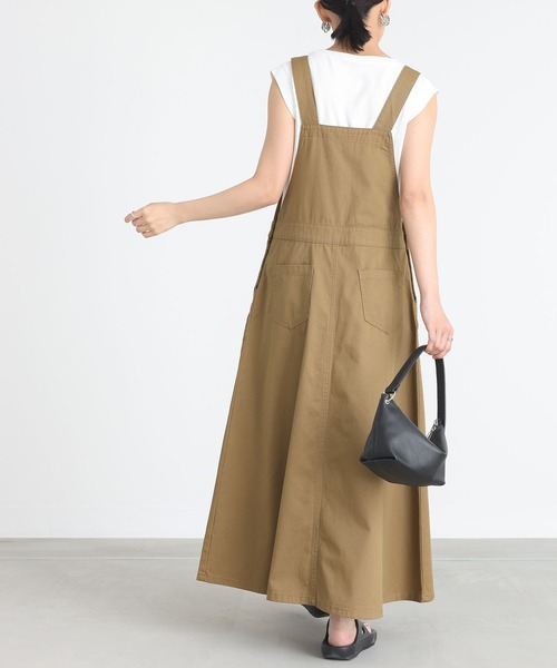 n'OrLABEL(ノアールレーベル)の「『ツイルフレアジャンパースカート』(ジャンパースカート・レディース・ブラック/キャメル・1/2)」の5枚目の写真