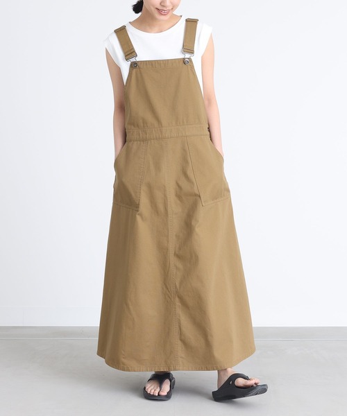 n'OrLABEL(ノアールレーベル)の「『ツイルフレアジャンパースカート』(ジャンパースカート・レディース・ブラック/キャメル・1/2)」の6枚目の写真