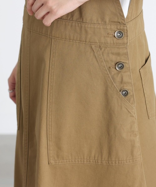 n'OrLABEL(ノアールレーベル)の「『ツイルフレアジャンパースカート』(ジャンパースカート・レディース・ブラック/キャメル・1/2)」の9枚目の写真