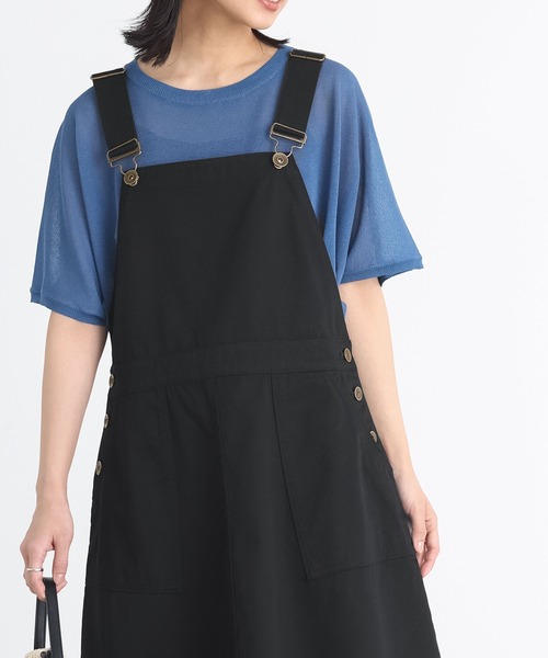 n'OrLABEL(ノアールレーベル)の「『ツイルフレアジャンパースカート』(ジャンパースカート・レディース・ブラック/キャメル・1/2)」の12枚目の写真