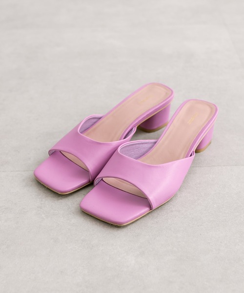 mystic（ミスティック）の「【3サイズ展開】スクエアミュール（サンダル・レディース・ピンク/アイボリー/シルバー・36/37/38）」の8枚目の写真