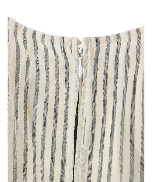 YECCA VECCA（イェッカヴェッカ）の「ストライプ柄チュールレイヤードワンピース（ワンピース・レディース・アイボリー/ブルー・S/M）」の5枚目の写真