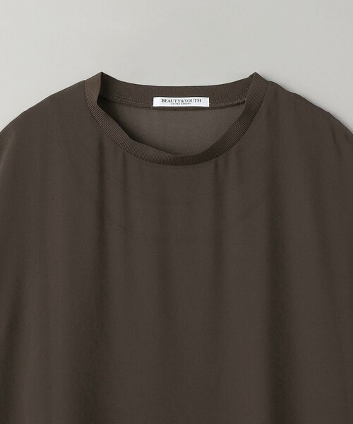 BEAUTY&YOUTH UNITED ARROWS（ビューティーアンドユースユナイテッドアローズ）の「シフォンレイヤード ドルマンスリーブ ワンピース（ワンピース・レディース・ダークブラウン/グレー/ブラック・FREE）」の16枚目の写真