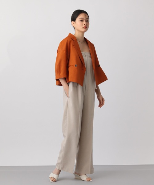 A part by（アパートバイ）の「ベアサロペット（サロペット/オーバーオール・レディース・ブラック/グレー/ベージュ・FREE）」の3枚目の写真