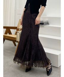 MERCURYDUO | 裾チュールレースマーメイドスカート(スカート)