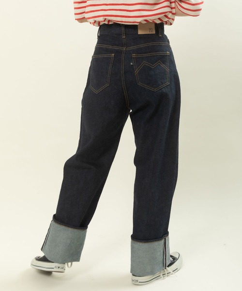 My Fav. CHILD WOMAN(マイファブチャイルドウーマン)の「11.75ozセルビッチデニム ストレートパンツ(デニムパンツ・レディース・ネイビー・38/36)」の15枚目の写真