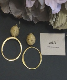 【soill】シンプルな大振りsoillピアス