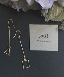 【soill】シンプルな大振りsoillピアス