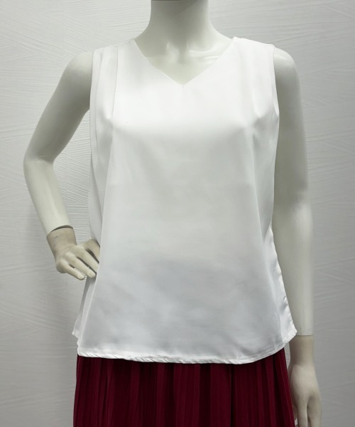 Miniministore（ミニミニストア）の「シフォンブラウス レディースタンクトップ（タンクトップ・レディース・ベージュ/ホワイト/ブラック/ブルー・FREE）」の17枚目の写真