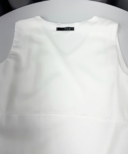 Miniministore（ミニミニストア）の「シフォンブラウス レディースタンクトップ（タンクトップ・レディース・ベージュ/ホワイト/ブラック/ブルー・FREE）」の21枚目の写真