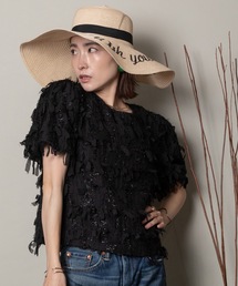 MHBG TOKYO | フリンジジャガード ショートブラウス(シャツ/ブラウス)
