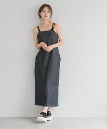 mysty woman | ナローデニムキャミワンピース　 128560(ワンピース)