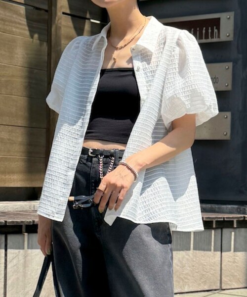 NOLLEY'S Sophi（ノーリーズソフィ）の「シアーボーダーシャツ