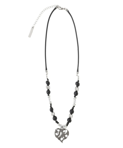 X-girl（エックスガール）の「BEADS NECKLACE（ネックレス・レディース・オリーブ/ブラック・ONE SIZE）」の7枚目の写真