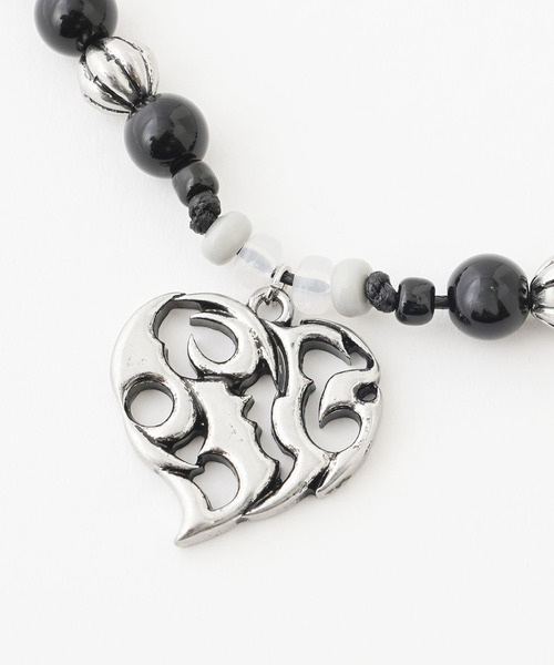 X-girl（エックスガール）の「BEADS NECKLACE（ネックレス・レディース・オリーブ/ブラック・ONE SIZE）」の8枚目の写真