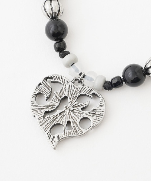 X-girl（エックスガール）の「BEADS NECKLACE（ネックレス・レディース・オリーブ/ブラック・ONE SIZE）」の9枚目の写真