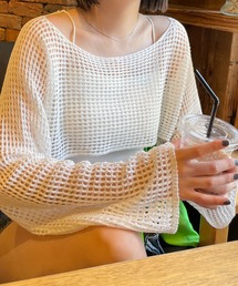 WEGO | WEGO/【24年春夏新作】ラメショートニットプルオーバー(ニット/セーター)