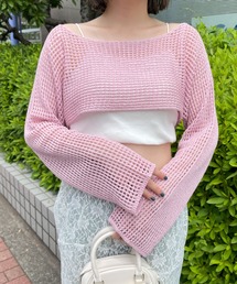 WEGO/ラメショートニットプルオーバー