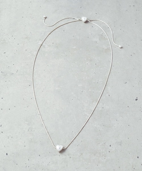 GOLDY（ゴールディ）の「ダブル ハート スライド ネックレス（ネックレス・レディース・シルバー/ゴールド系その他/シルバー系その他/ゴールド・FREE）」の6枚目の写真