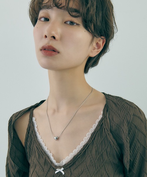 GOLDY（ゴールディ）の「ダブル ハート スライド ネックレス（ネックレス・レディース・シルバー/ゴールド系その他/シルバー系その他/ゴールド・FREE）」の9枚目の写真