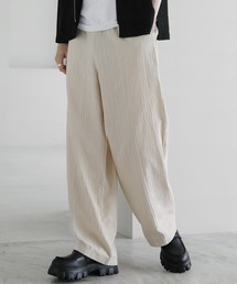 ランダムジャガードワイドイージーパンツ