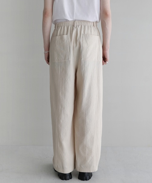 ランダムジャガードワイドイージーパンツ（その他パンツ）｜ETELIO