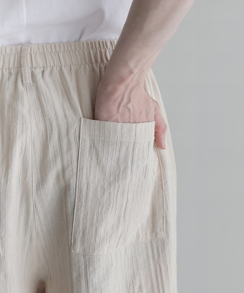 ETELIO（エテリオ）の「ランダムジャガードワイドイージーパンツ（その他パンツ・メンズ・キナリ/ブラック・S/M/L）」の11枚目の写真