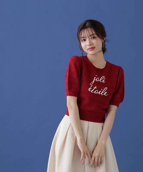 PROPORTION BODY DRESSING（プロポーションボディドレッシング）の「ロゴ柄ボーダーニット / 1214270601（ニット/セーター・レディース・ダークネイビー/レッド/ホワイト系その他・FREE）」の16枚目の写真