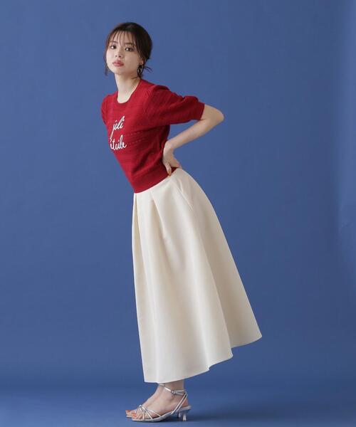 PROPORTION BODY DRESSING（プロポーションボディドレッシング）の「ロゴ柄ボーダーニット / 1214270601（ニット/セーター・レディース・ダークネイビー/レッド/ホワイト系その他・FREE）」の13枚目の写真