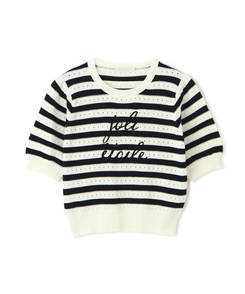 PROPORTION BODY DRESSING（プロポーションボディドレッシング）の「ロゴ柄ボーダーニット / 1214270601（ニット/セーター・レディース・ダークネイビー/レッド/ホワイト系その他・FREE）」の9枚目の写真