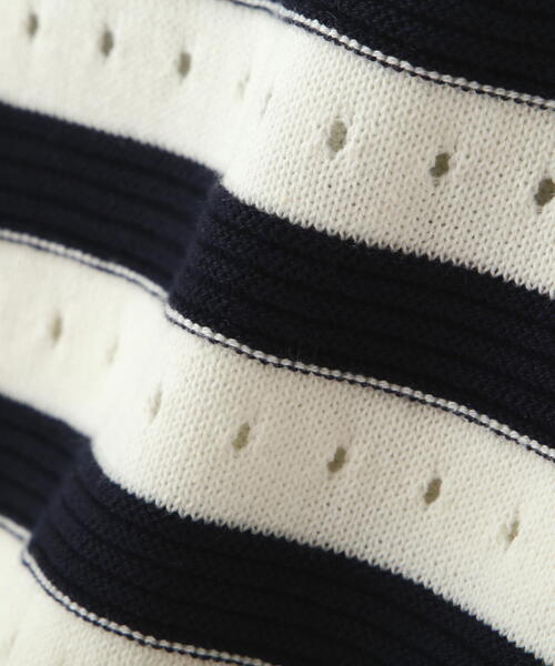 PROPORTION BODY DRESSING（プロポーションボディドレッシング）の「ロゴ柄ボーダーニット / 1214270601（ニット/セーター・レディース・ダークネイビー/レッド/ホワイト系その他・FREE）」の4枚目の写真