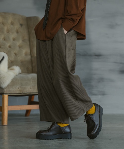 CASPER JOHN(キャスパージョン)の「Gun club check ankle slacks/ガンクラブチェックアンクルスラックス(スラックス・メンズ・ブルー/ベージュ/ブラウン・X-SMALL/SMALL/MEDIUM/LARGE)」の4枚目の写真