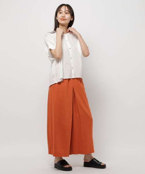 niko and...（ニコアンド）の「袖フリルひんやり羽織りプルオーバー（Tシャツ/カットソー・レディース・ブラック/ネイビー/オフホワイト・MEDIUM/LARGE）」の5枚目の写真