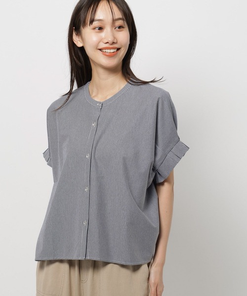 niko and...（ニコアンド）の「袖フリルひんやり羽織りプルオーバー（Tシャツ/カットソー・レディース・ブラック/ネイビー/オフホワイト・MEDIUM/LARGE）」の14枚目の写真