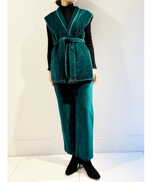 専用　新品Sara Mallika】 ビーズ ベルベット キルティング ベスト 楽天市場】【Sara Mallika】 Parveen Beads Emb Gilet サラマリカ