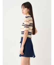 サイドボタンデニムスカショーパン SNIDEL（スナイデル）の「サイドボタンデニムスカショーパン