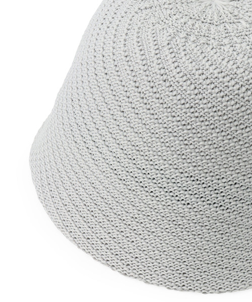 ROPE' PICNIC(ロペピクニック)の「変わり編みサーモベルハット(ハット・レディース・ライトグレー/ブラック・FREE)」の10枚目の写真
