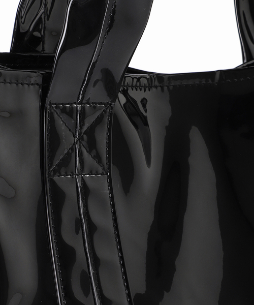 HELOYSE（エロイーズ）の「【HELOYSE/エロイーズ】BOXY MIRROR TOTE H-300（トートバッグ・レディース・シルバー/ブラック・FREE）」の3枚目の写真