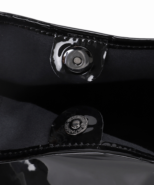 HELOYSE（エロイーズ）の「【HELOYSE/エロイーズ】BOXY MIRROR TOTE H-300（トートバッグ・レディース・シルバー/ブラック・FREE）」の5枚目の写真