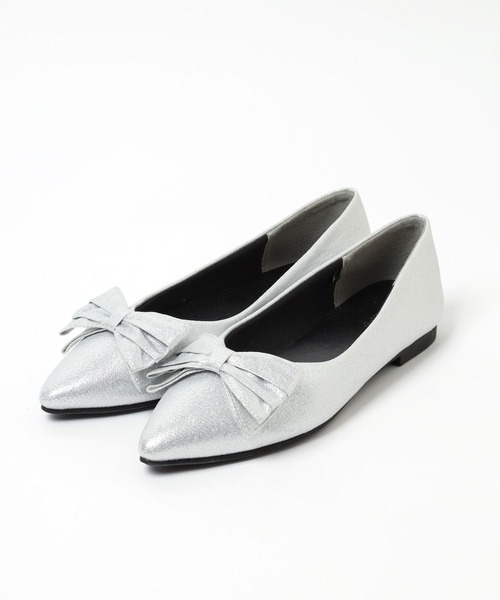 GLOBAL WORK(グローバルワーク)の「らくっショリボンパンプス/131494(パンプス・レディース・ブラック/シルバー/ブラック系その他・MEDIUM/LARGE)」の20枚目の写真