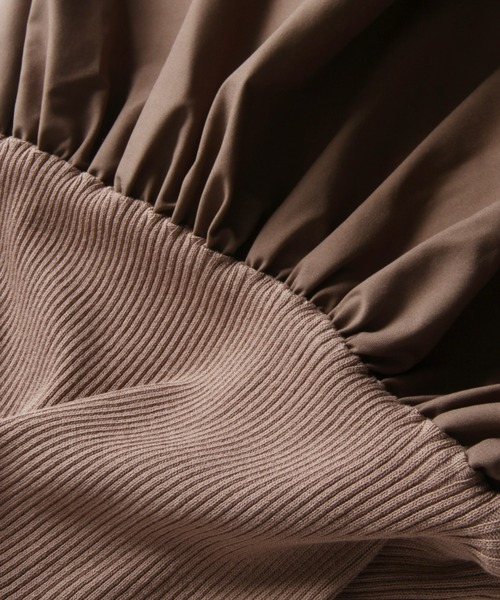 【セール】コクーンサマーニットドッキングワンピース（ワンピース）｜&. NOSTALGIA（アンドドットノスタルジア）