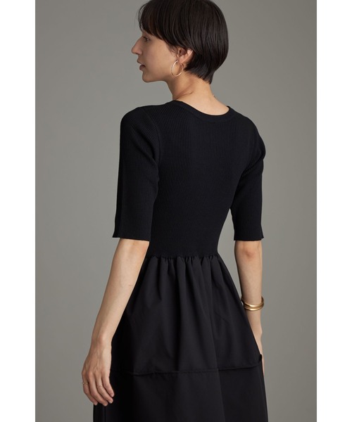 【セール】コクーンサマーニットドッキングワンピース（ワンピース）｜&. NOSTALGIA（アンドドットノスタルジア）