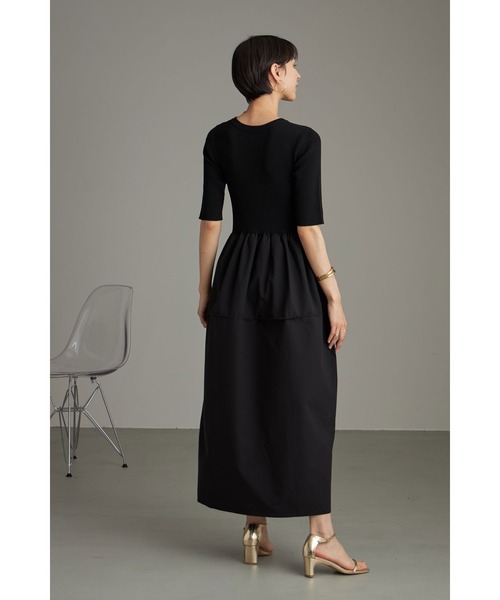 【最高級】Pianoforte Max Mara 異素材ドッキング　ワンピース ドレス＆ワンピース - 送料無料｜マックスマーラ公式サイト